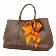 Pre-owned Leather totes Hermès Vintage , Brown , Dames