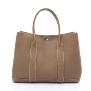 Pre-owned Leather handbags Hermès Vintage , Beige , Dames