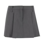 Geplooide Stretch Viscose Blend Rok Pinko , Gray , Dames