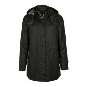 Cannich Gewaxte Parka Jas Barbour , Black , Dames