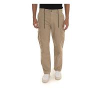 Casual Slim Fit Broek Boss , Brown , Heren