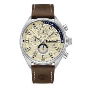 Bruin Leren Herenhorloge Quartz Timberland , Brown , Heren