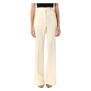 Elegante Witte Tuxedo Broek Tom Ford , White , Dames