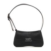 Diamanten Kleine Tas met Bovenhandvat Emporio Armani , Black , Dames