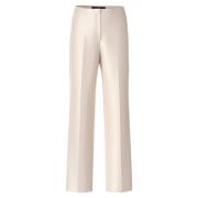 Hoge Taille Wijde Pijp Broek Wukari Marc Cain , Beige , Dames