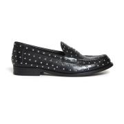 Klassieke Stud Loafer in Zwart Leer Tory Burch , Black , Dames