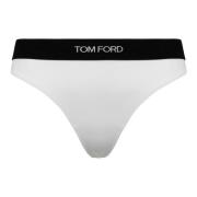 Slip met logo-elastische band Tom Ford , White , Dames