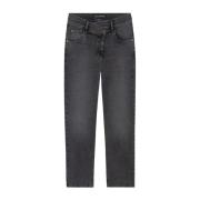 Antraciet Loose Denim Jeans Luisa Cerano , Gray , Dames