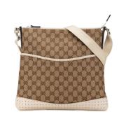 Pre-owned Canvas shoulder-bags Gucci Vintage , Brown , Dames