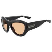 Zwarte plastic zonnebril voor mannen Dsquared2 , Black , Heren