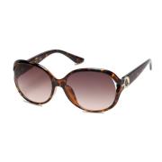 Bruine Resin Zonnebril voor Vrouwen Guess , Brown , Dames