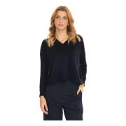 Stijlvolle Gebreide Trui voor Vrouwen Pennyblack , Blue , Dames