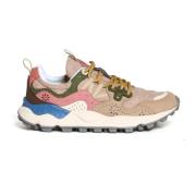 Beige Sneakers voor Vrouwen Flower Mountain , Multicolor , Dames