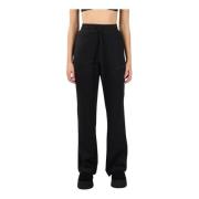 Modal Nylon Jogger Broek met Logo Hinnominate , Black , Dames