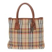 Pre-owned Canvas handbags Burberry Vintage , Beige , Dames