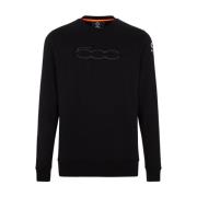 Stijlvolle Sweatshirt voor Mannen en Vrouwen Suns , Black , Heren