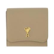 Compacte Heart Friend Portemonnee Ami Paris , Beige , Unisex