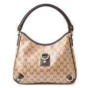 Pre-owned Canvas gucci-bags Gucci Vintage , Beige , Dames