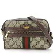 Pre-owned Canvas gucci-bags Gucci Vintage , Beige , Dames