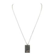 Pre-owned Silver necklaces Gucci Vintage , Gray , Dames