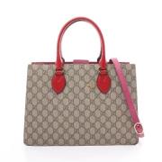 Pre-owned Canvas handbags Gucci Vintage , Brown , Dames