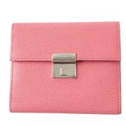 Pre-owned Leather wallets Hermès Vintage , Pink , Dames