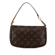 Pre-owned Canvas shoulder-bags Louis Vuitton Vintage , Brown , Dames