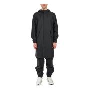 Waterdichte fishtail parka met capuchon Rains , Black , Heren