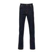 Blauwe Slim Fit Denim Jeans Etro , Blue , Heren