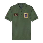 Polo Korte Mouw Aeronautica Militare , Green , Heren