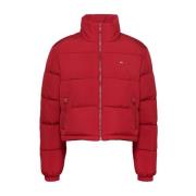 Stijlvolle Jas voor Mannen Tommy Jeans , Red , Dames