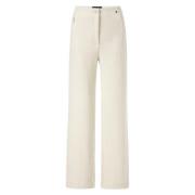 Corduroy Broek met Hoge Taille Marc Cain , White , Dames