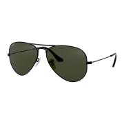 Aviator Large Metal Sungles Ray-Ban , Black , Unisex