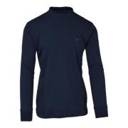 Artistieke lange mouw polo shirts Carlo Colucci , Blue , Heren