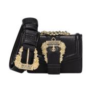 Zwarte Afneembare Clutch Riem Versace Jeans Couture , Black , Dames