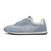 Sneakers in eco suede and fabric Plume Fur. Candice Cooper , Blue , Da...