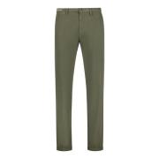 Heren Chino met Omgeslagen Zoom Re-Hash , Green , Heren