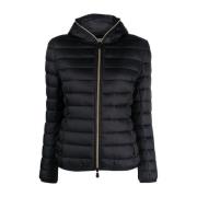 Alexis Hooded Puffer Jacket Save The Duck , Black , Dames