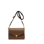 lo O Mini Crossbody Tas Gianni Chiarini , Brown , Dames