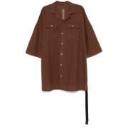 Tommy Casual Shirt Rick Owens , Brown , Dames