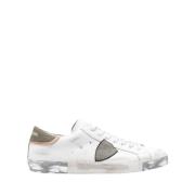 Witte Sneakers met Krokodillenprint Philippe Model , White , Heren