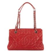 Pre-owned Leather chanel-bags Chanel Vintage , Red , Dames