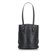 Pre-owned Leather louis-vuitton-bags Louis Vuitton Vintage , Black , D...