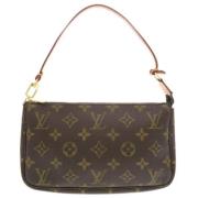 Pre-owned Fabric pouches Louis Vuitton Vintage , Brown , Dames