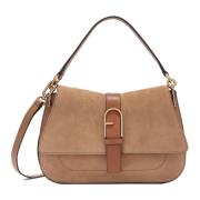 Bruine veelzijdige compacte schoudertas Furla , Brown , Dames