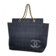 Pre-owned Leather handbags Chanel Vintage , Black , Dames