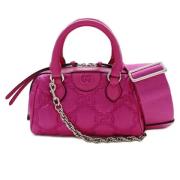 Pre-owned Leather shoulder-bags Gucci Vintage , Pink , Dames