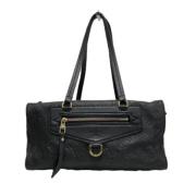 Pre-owned Leather totes Louis Vuitton Vintage , Black , Dames