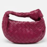 Pre-owned Leather handbags Bottega Veneta Vintage , Purple , Dames