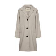 Beige Wollen Jas FQmellon Jas Freequent , Beige , Dames